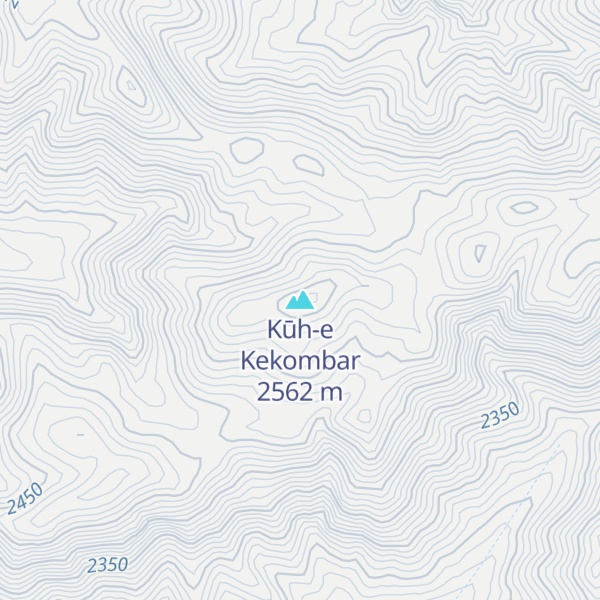 Map of Kūh-e Kekombar