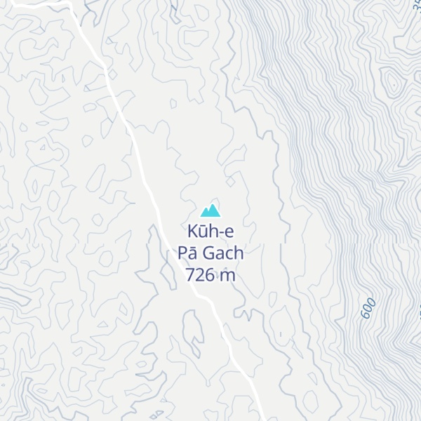 Map of Kūh-e Pā Gach