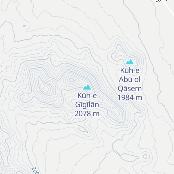 Map of Kūh-e Gīgīlān