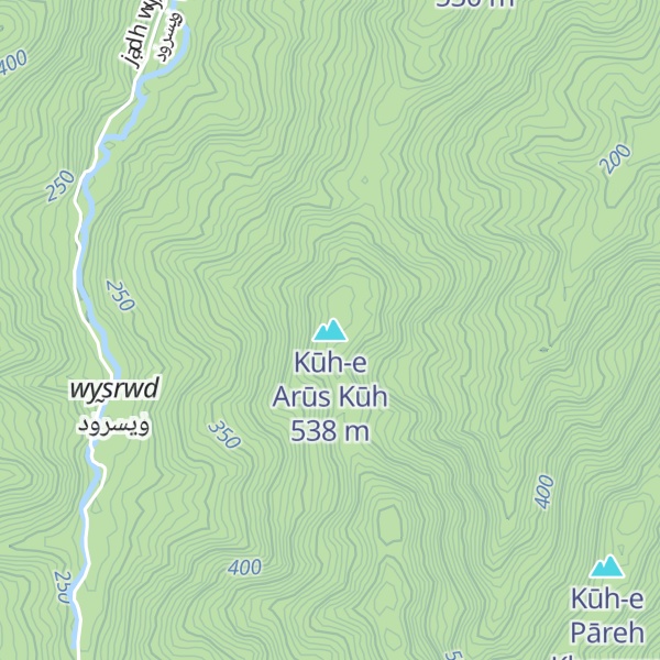 Map of Kūh-e Arūs Kūh