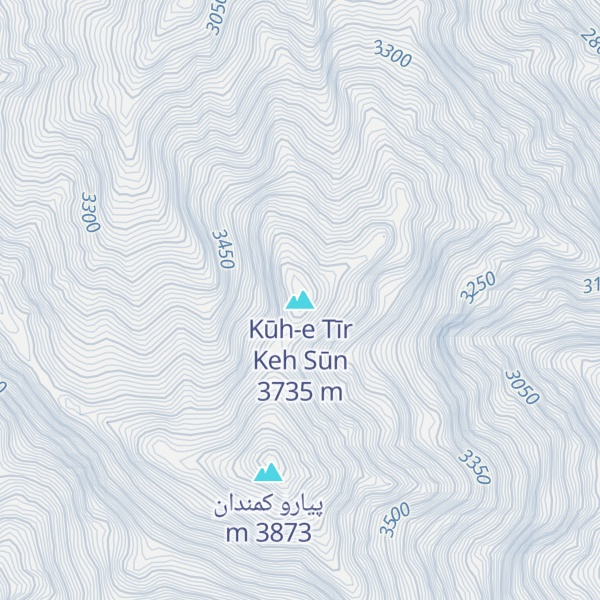 Map of Kūh-e Tīr Keh Sūn