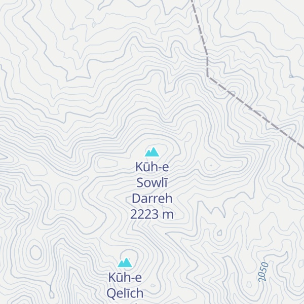 Map of Kūh-e Sowlī Darreh