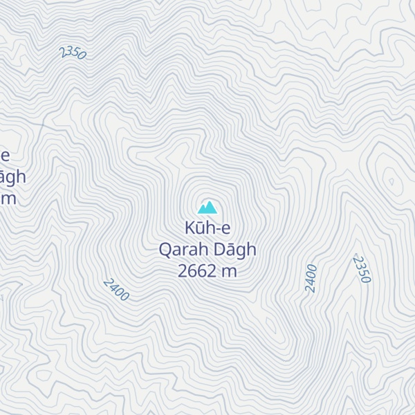 Map of Kūh-e Qarah Dāgh