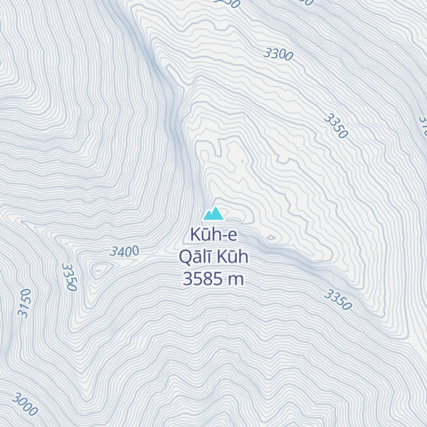 Map of Kūh-e Qālī Kūh