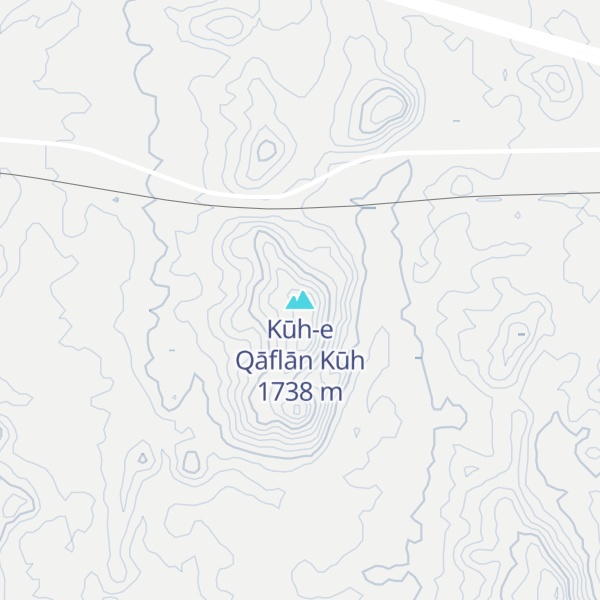 Map of Kūh-e Qāflān Kūh