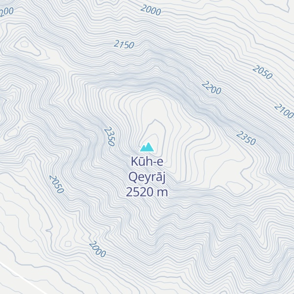 Map of Kūh-e Qeyrāj