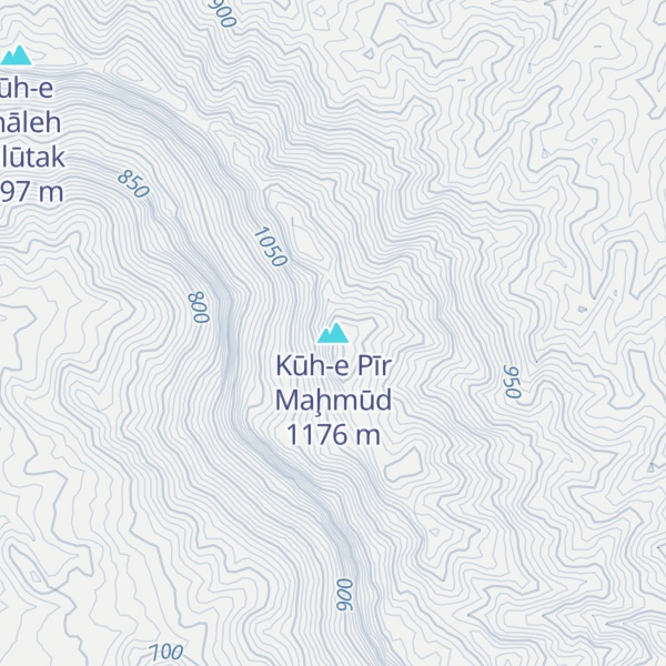 Map of Kūh-e Pīr Maḩmūd