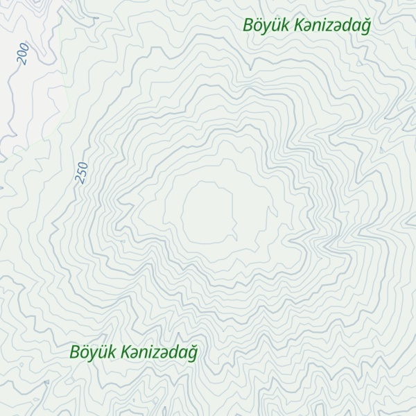 Map of Boyuk Kanizadag mud vulkano
