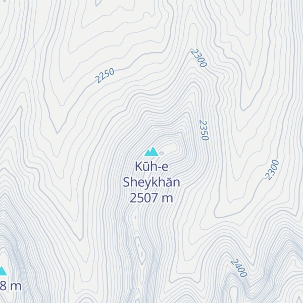 Map of Kūh-e Sheykhān