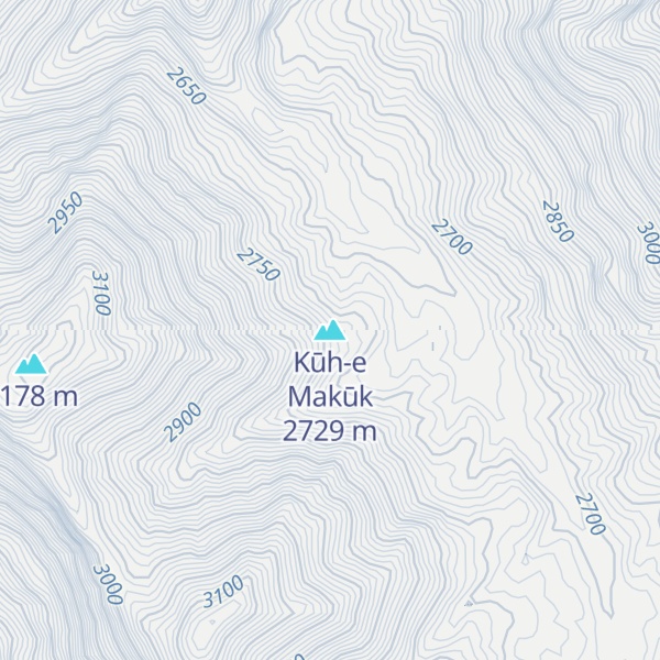 Map of Kūh-e Makūk
