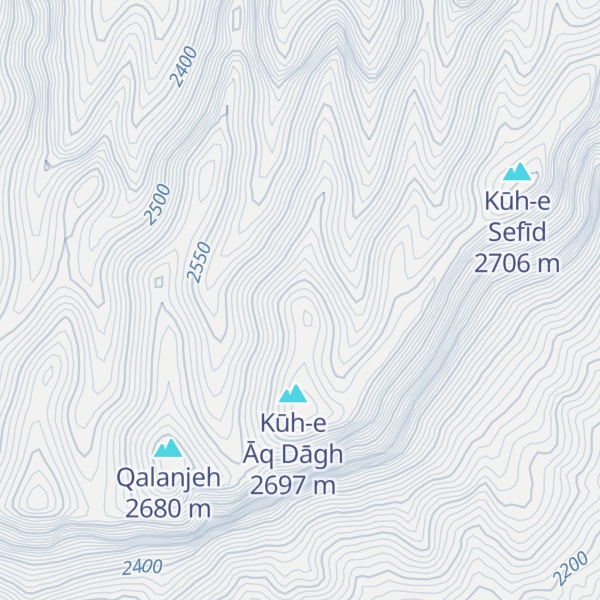 Map of Kūh-e Harsā’ūl