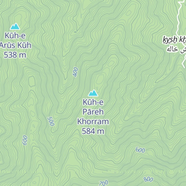 Map of Kūh-e Pāreh Khorram