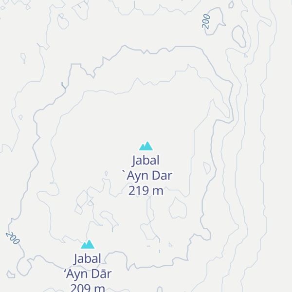 Map of Jabal `Ayn Dar