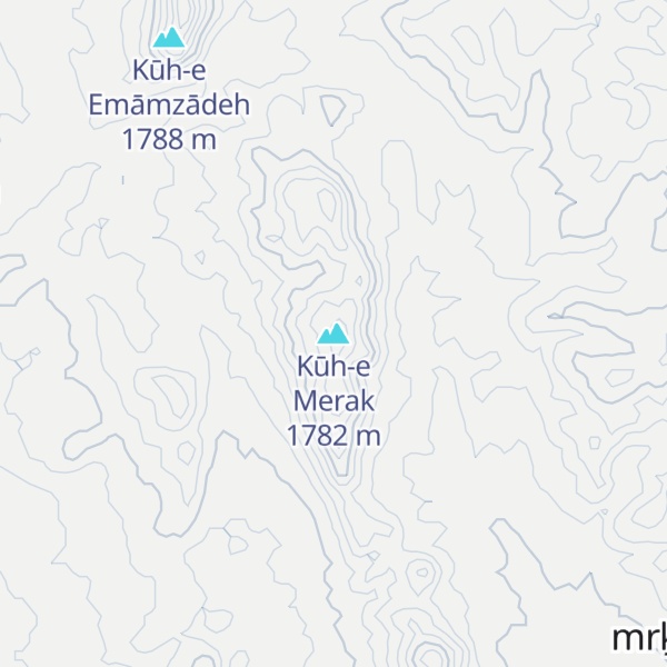 Map of Kūh-e Merak