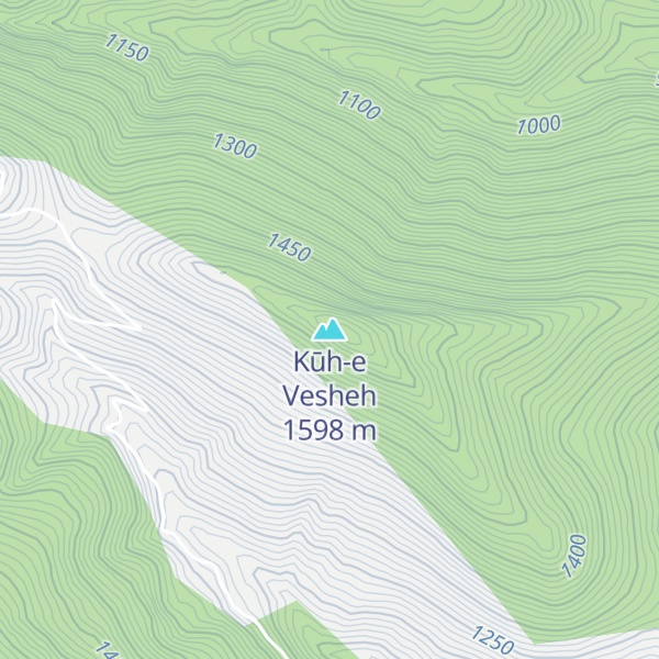 Map of Kūh-e Vesheh