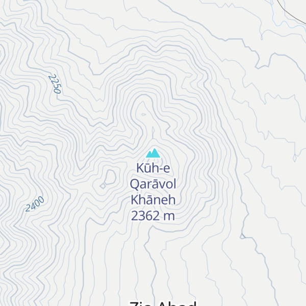 Map of Kūh-e Qarāvol Khāneh