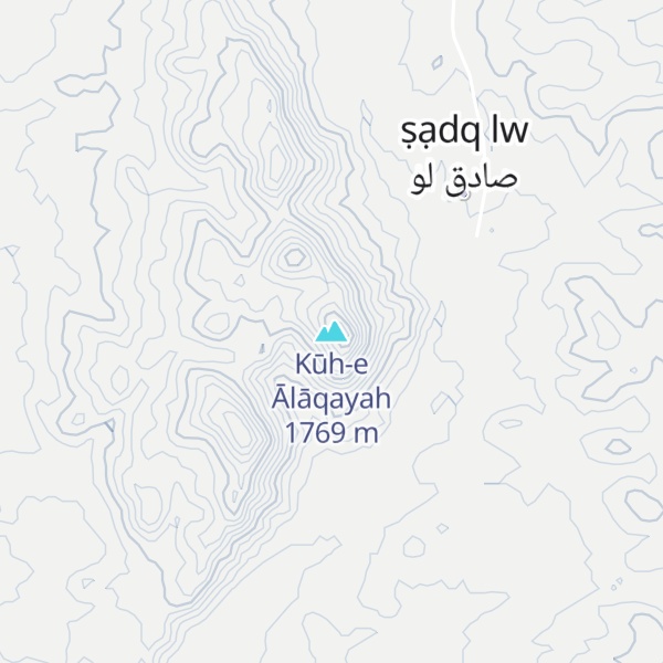 Map of Kūh-e Ālāqayah