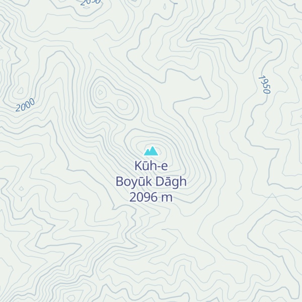 Map of Kūh-e Boyūk Dāgh