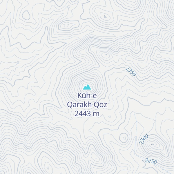 Map of Kūh-e Qarakh Qoz