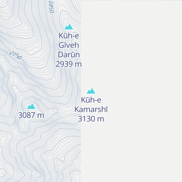 Map of Kūh-e Kamarshī