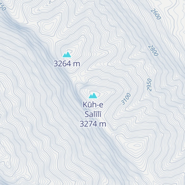 Map of Kūh-e Jūvī