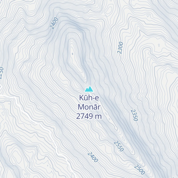 Map of Kūh-e Monār