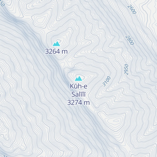 Map of Kūh-e Salīlī