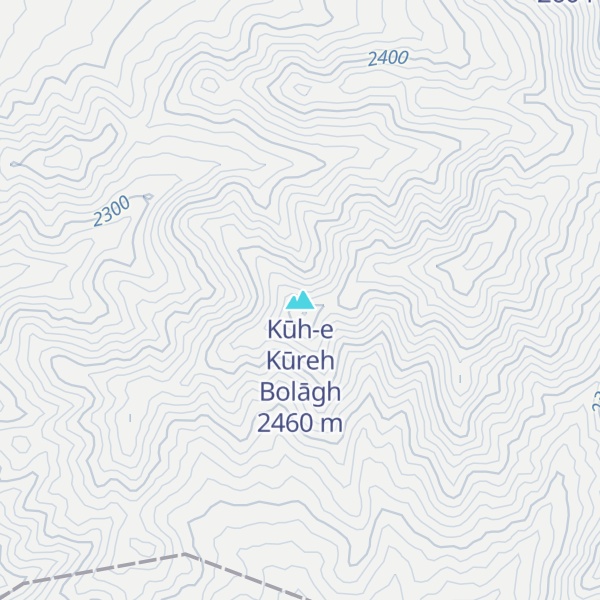 Map of Kūh-e Kūreh Bolāgh