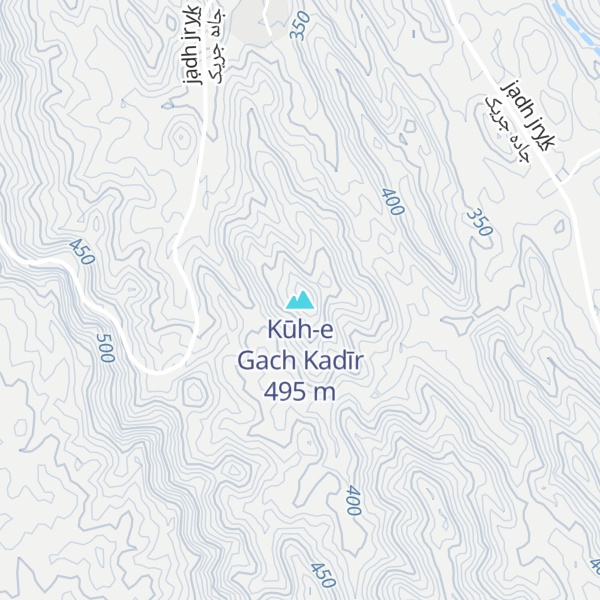 Map of Kūh-e Gach Kadīr