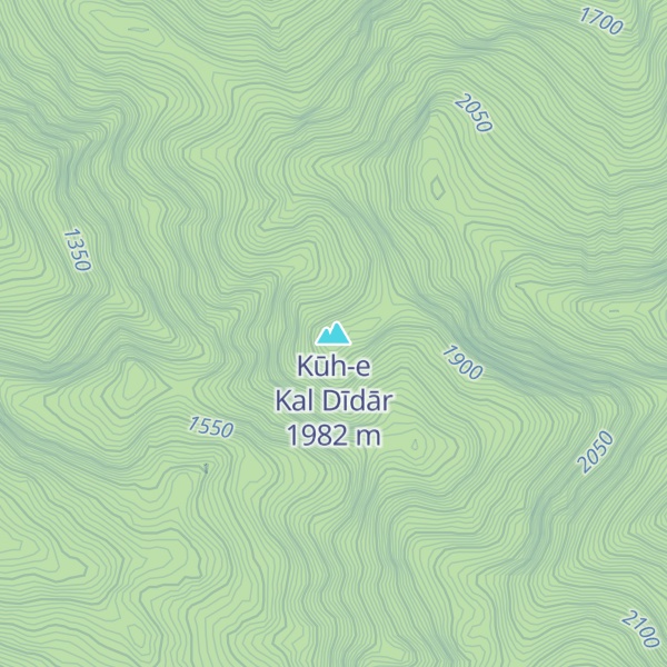 Map of Kūh-e Kal Dīdār