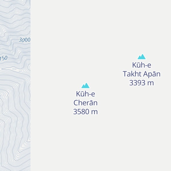 Map of Kūh-e Cherān