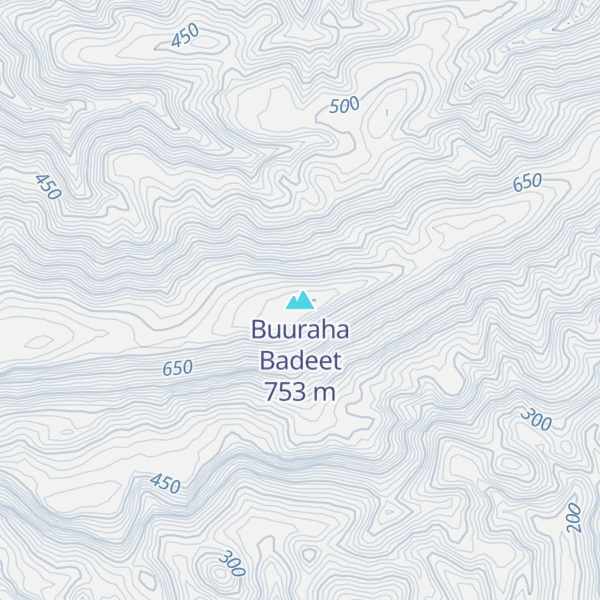 Map of Buuraha Badeet