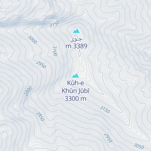 Map of Kūh-e Khūn Jūbī
