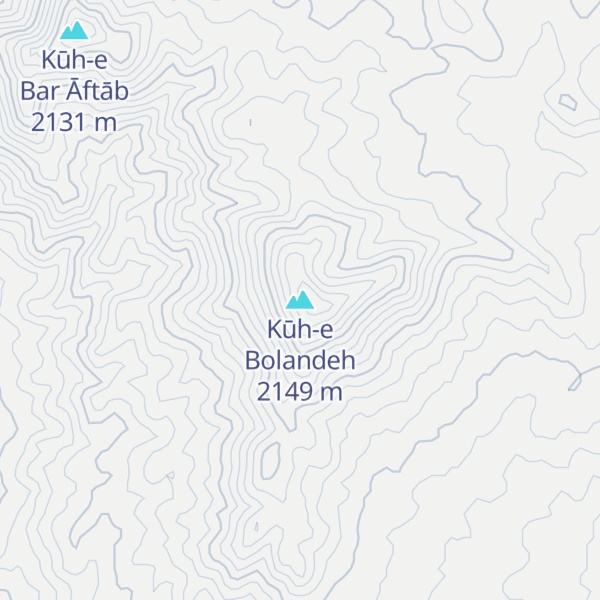 Map of Kūh-e Bolandeh