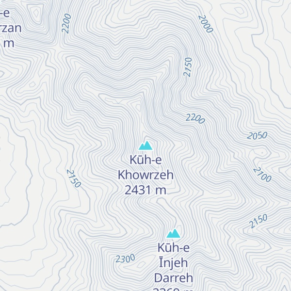 Map of Kūh-e Khowrzeh