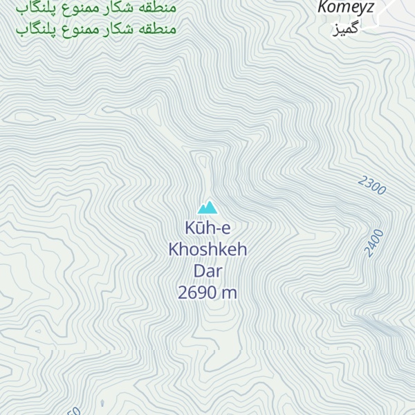 Map of Kūh-e Khoshkeh Dar