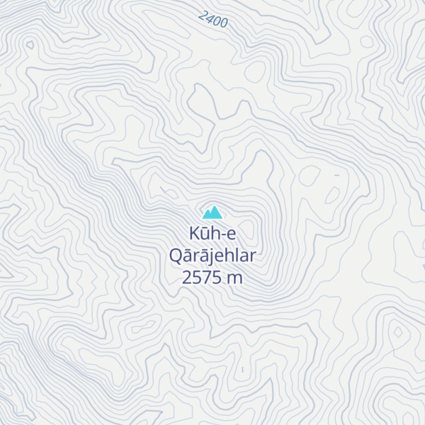 Map of Kūh-e Qārājehlar