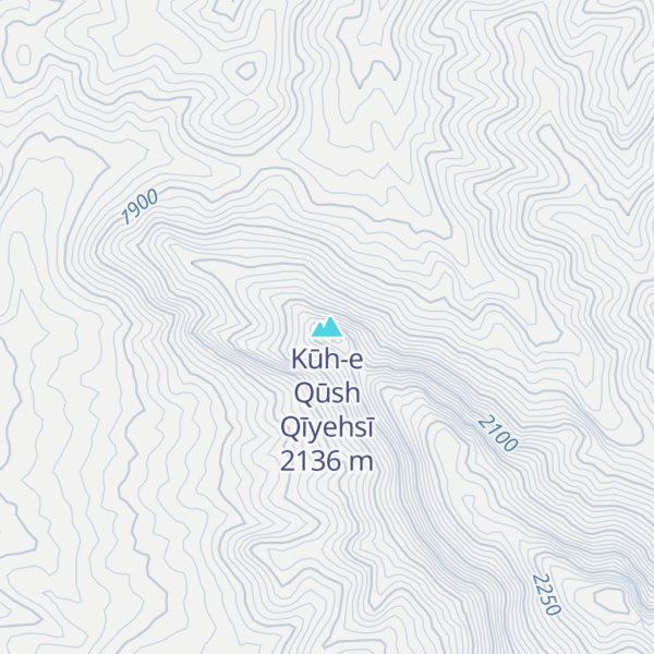 Map of Kūh-e Qūsh Qīyehsī