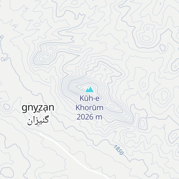 Map of Kūh-e Khorūm