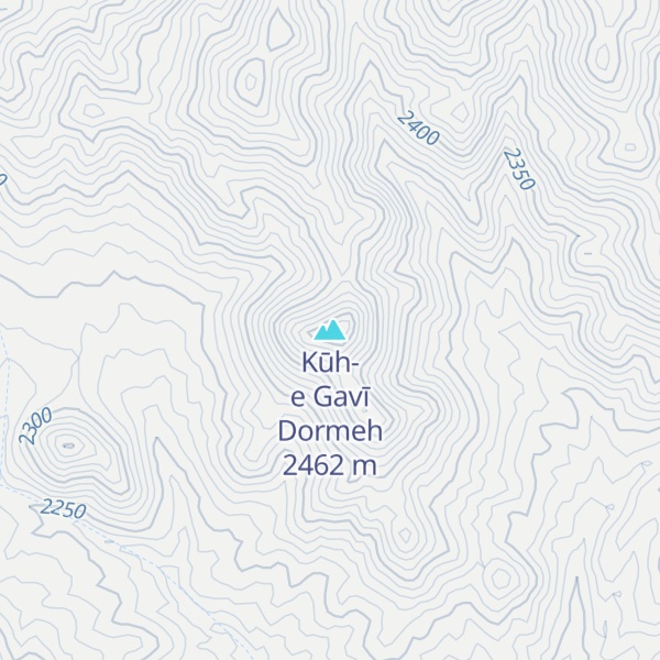 Map of Kūh-e Gavī Dormeh