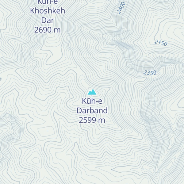 Map of Kūh-e Darband