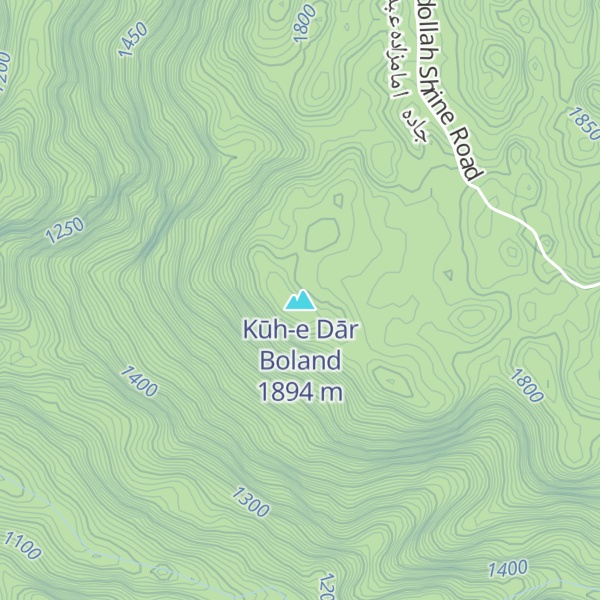 Map of Kūh-e Dār Boland
