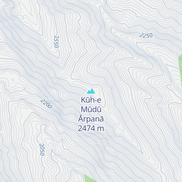Map of Kūh-e Mūdū Ārpanā