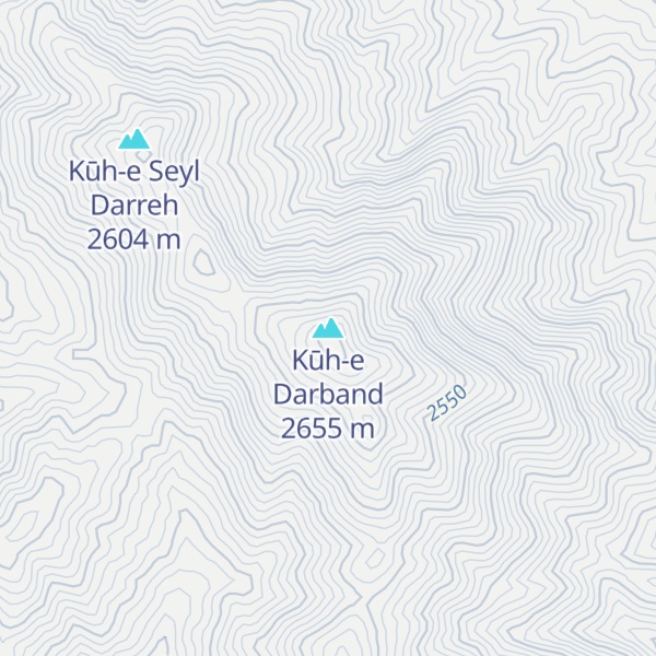 Map of Kūh-e Darband