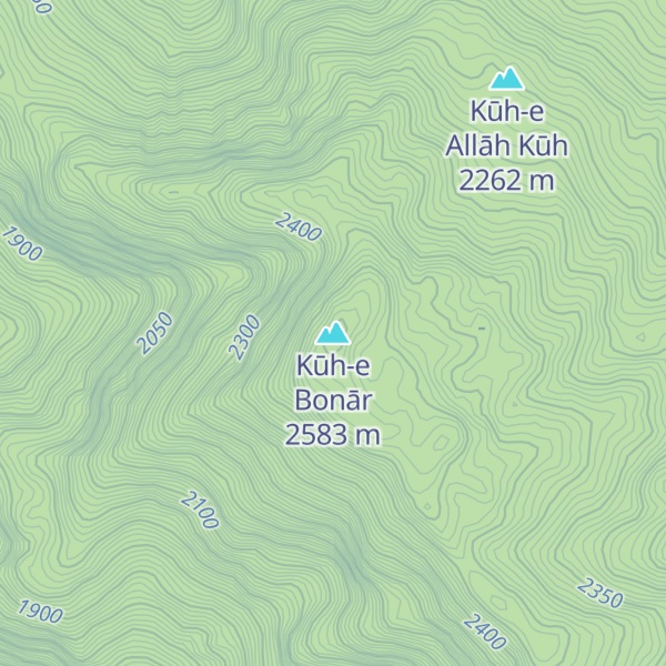 Map of Kūh-e Bonār