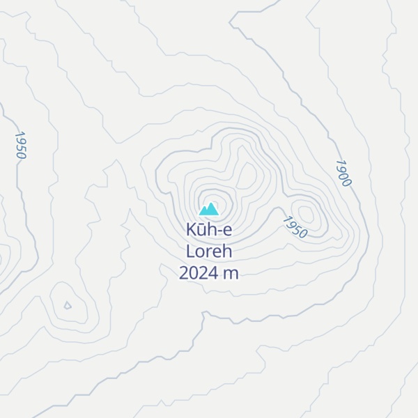 Map of Kūh-e Loreh