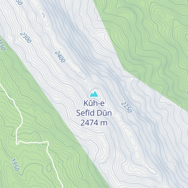 Map of Kūh-e Sefīd Dūn