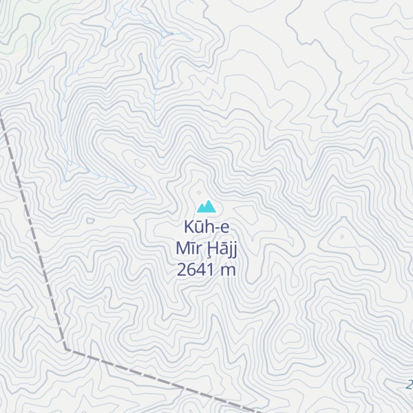 Map of Kūh-e Mīr Ḩājj