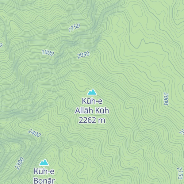 Map of Kūh-e Allāh Kūh