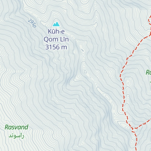 Map of Kūh-e Sar Chāl Kūlā